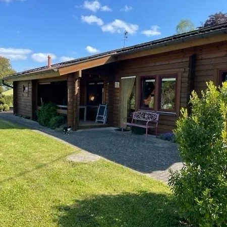 Villa Holzblockhaus, Eifel Oberkail Exterior foto